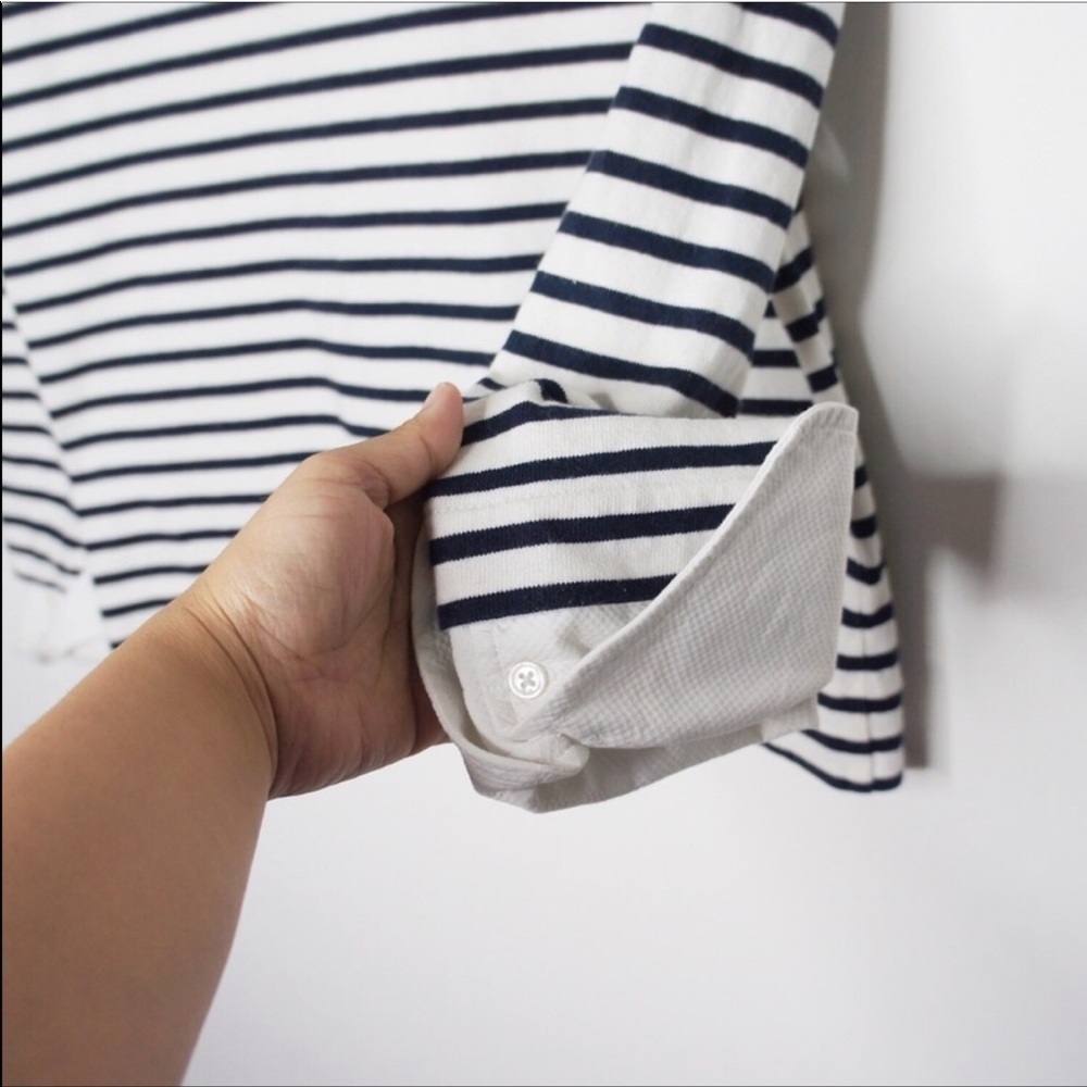 J Crew Striped Boatneck Shirt - Picture 6 of 8